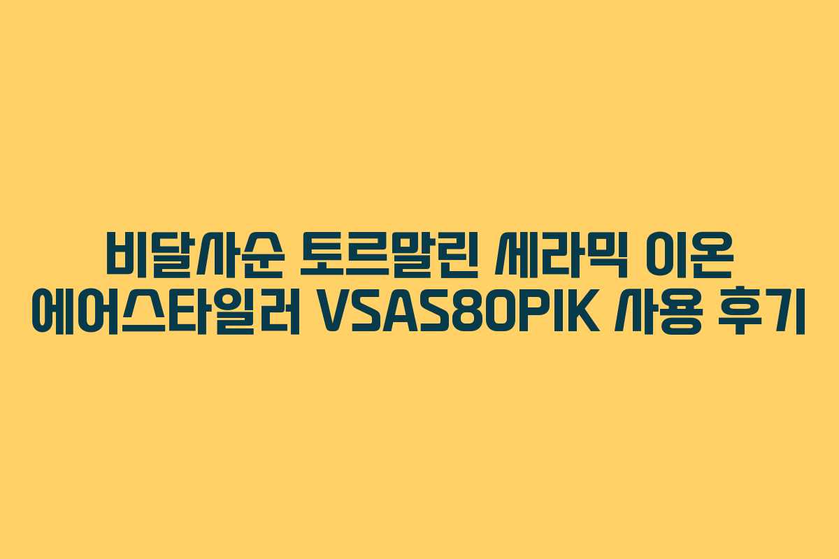 비달사순 토르말린 세라믹 이온 에어스타일러 VSAS80PIK 사용 후기 비달사순 토르말린 세라믹 이온 에어스타일러 VSAS80PIK 사용 후기