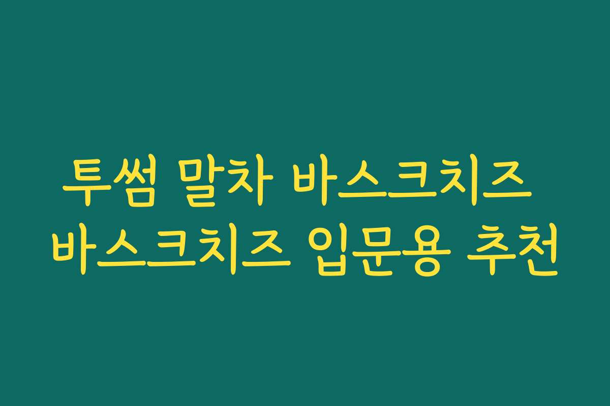 투썸 말차 바스크치즈 바스크치즈 입문용 추천