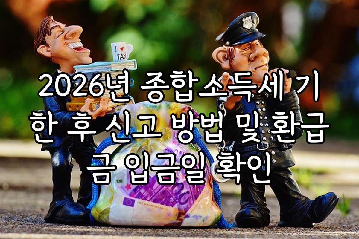 2026년 종합소득세 기한 후 신고 방법 및 환급금 입금일 확인