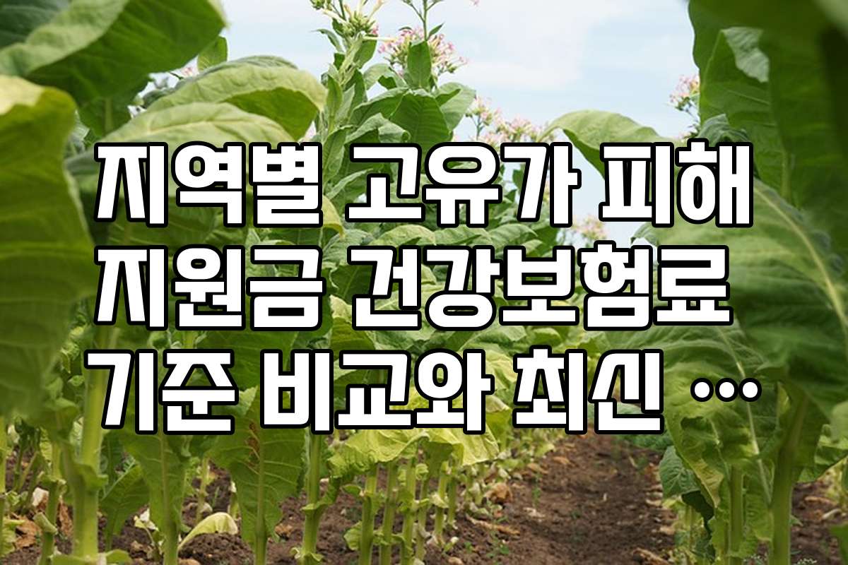 지역별 고유가 피해지원금 건강보험료 기준 비교와 최신 정보