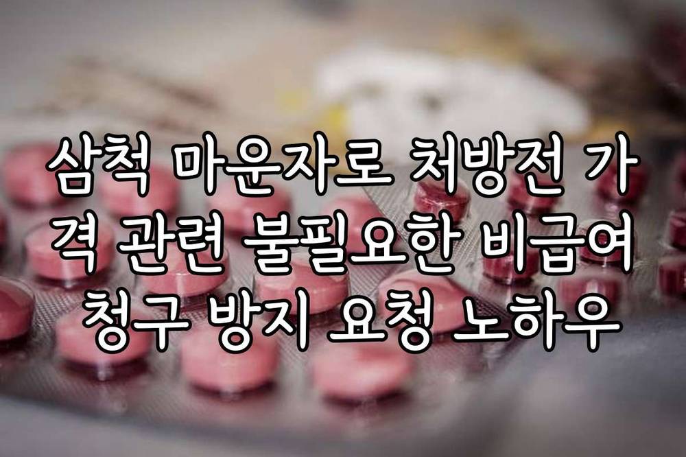 삼척 마운자로 처방전 가격 관련 불필요한 비급여 청구 방지 요청 노하우