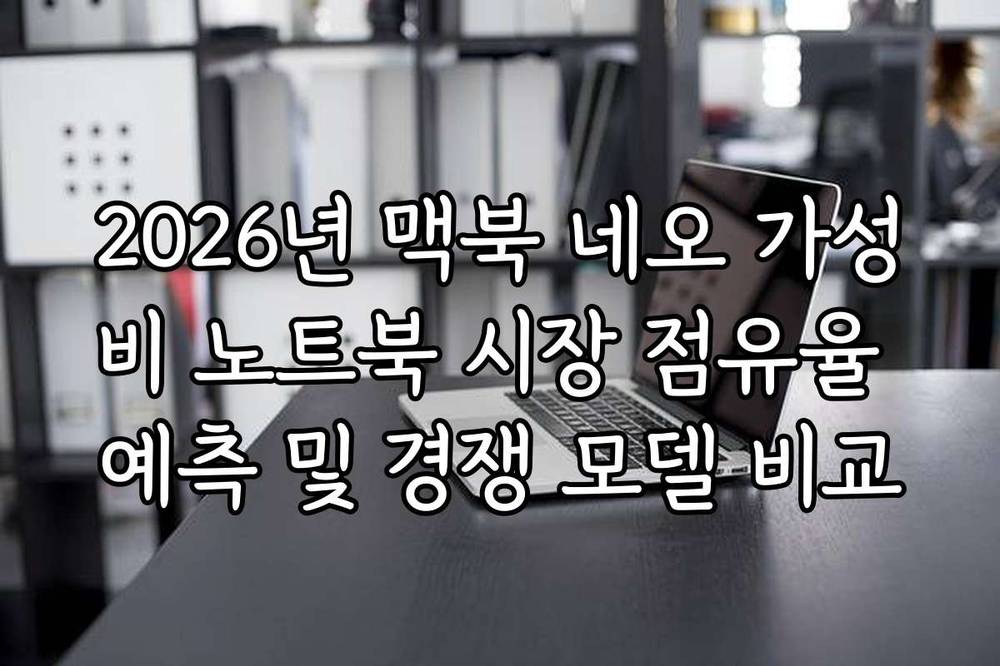 2026년 맥북 네오 가성비 노트북 시장 점유율 예측 및 경쟁 모델 비교