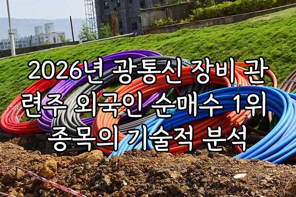 2026년 광통신 장비 관련주 외국인 순매수 1위 종목의 기술적 분석
