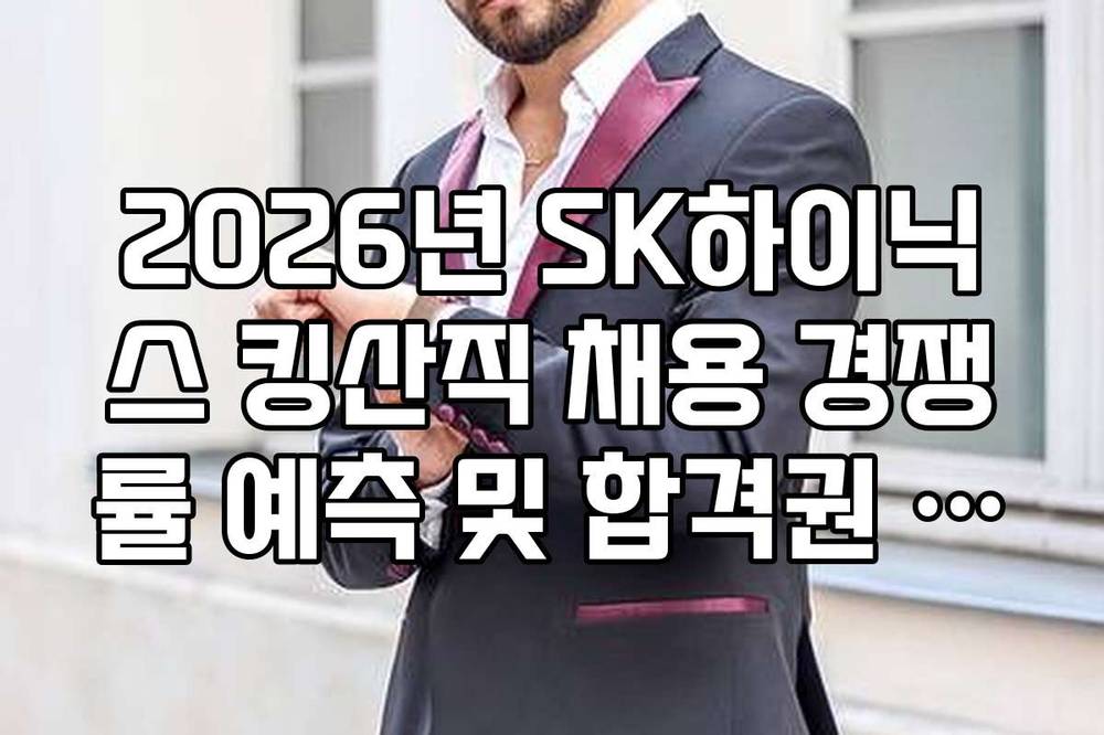 2026년 SK하이닉스 킹산직 채용 경쟁률 예측 및 합격권 스펙 정리
