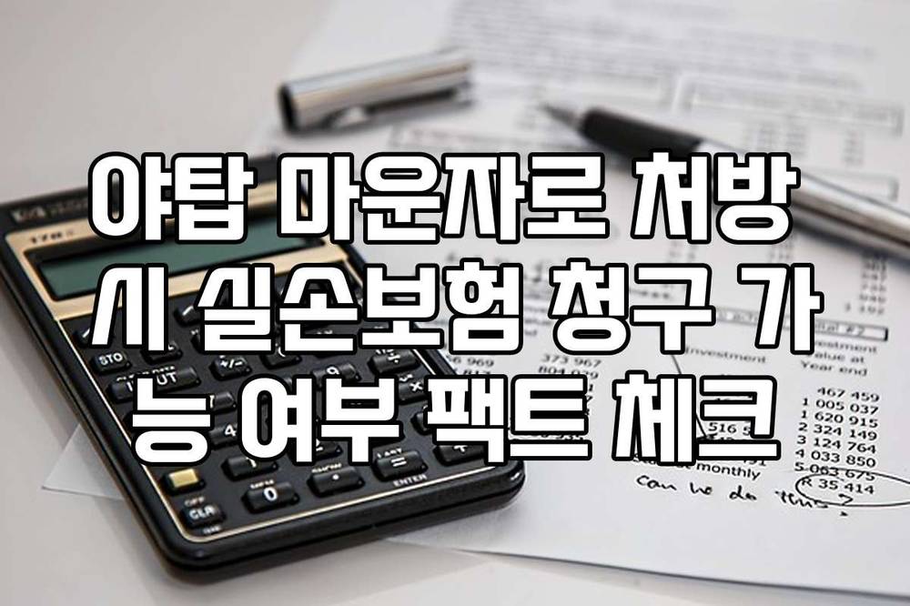 야탑 마운자로 처방 시 실손보험 청구 가능 여부 팩트 체크