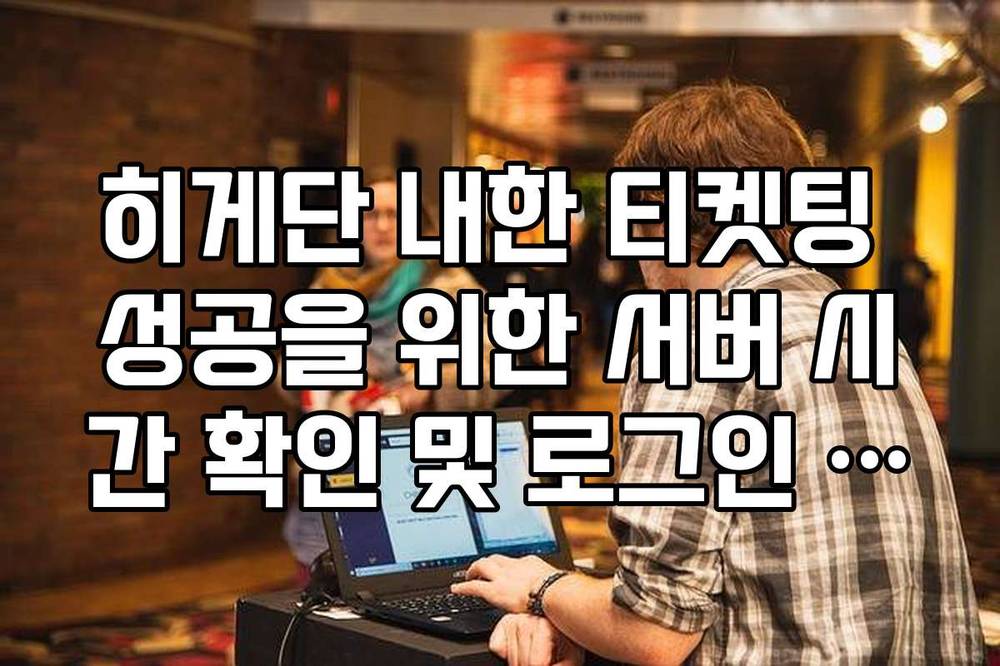 히게단 내한 티켓팅 성공을 위한 서버 시간 확인 및 로그인 전략