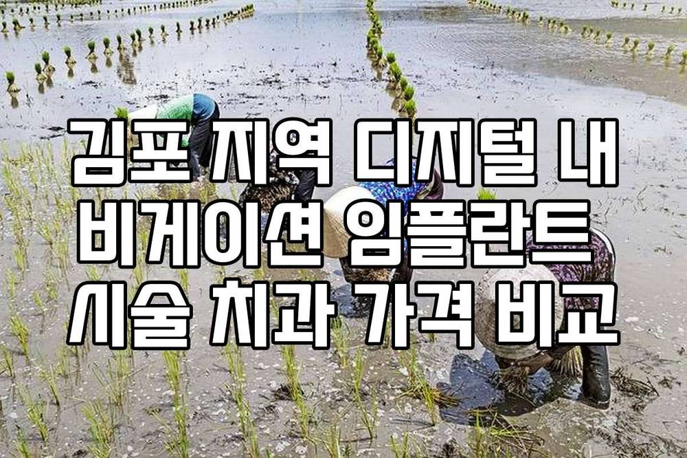 김포 지역 디지털 내비게이션 임플란트 시술 치과 가격 비교