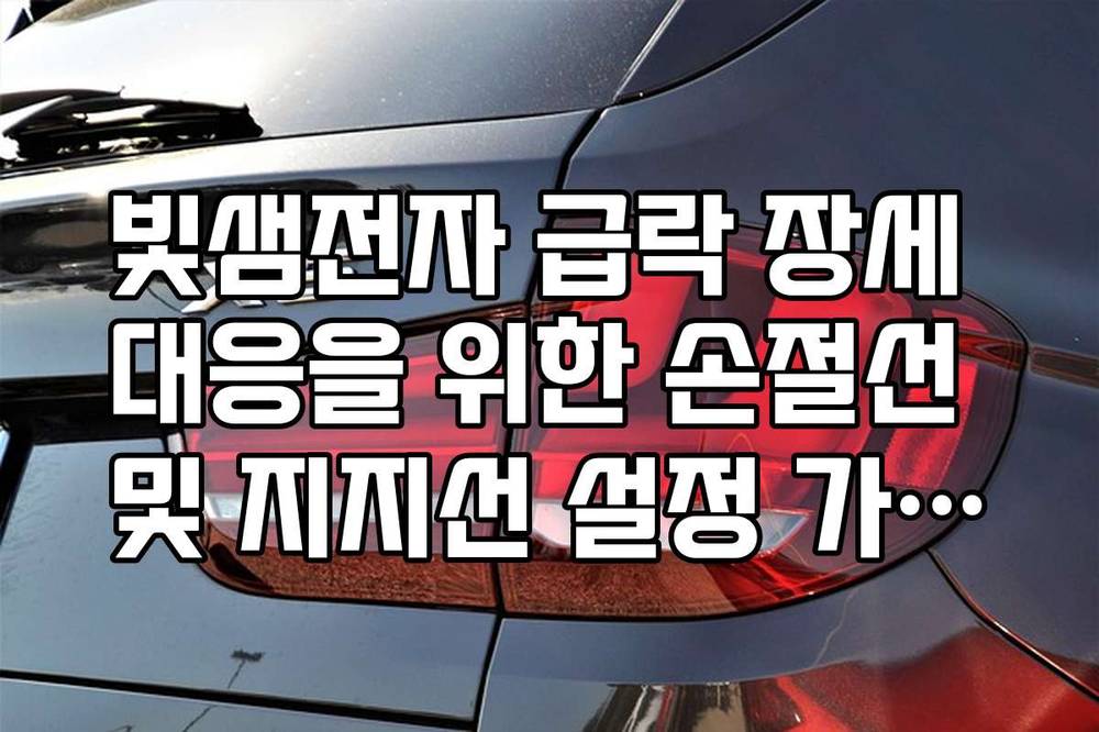 빛샘전자 급락 장세 대응을 위한 손절선 및 지지선 설정 가이드