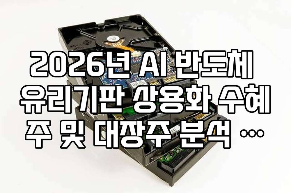 2026년 AI 반도체 유리기판 상용화 수혜주 및 대장주 분석 리스트