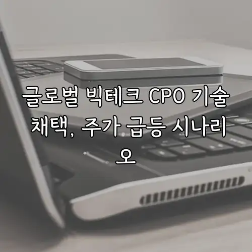 글로벌 빅테크 CPO 기술 채택, 주가 급등 시나리오