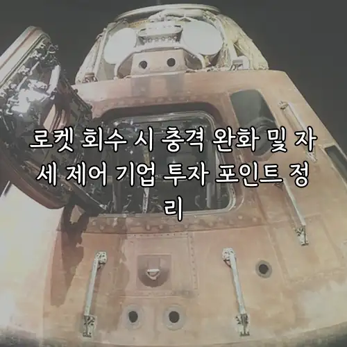 로켓 회수 시 충격 완화 및 자세 제어 기업 투자 포인트 정리