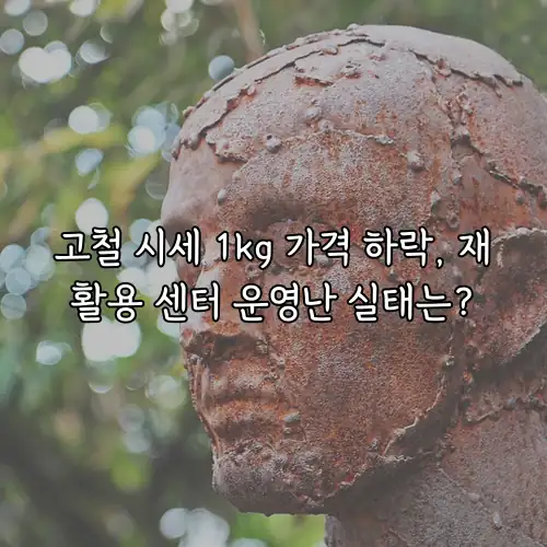 고철 시세 1kg 가격 하락, 재활용 센터 운영난 실태는?