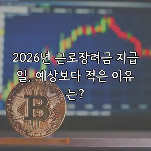 2026년 근로장려금 지급일, 예상보다 적은 이유는?