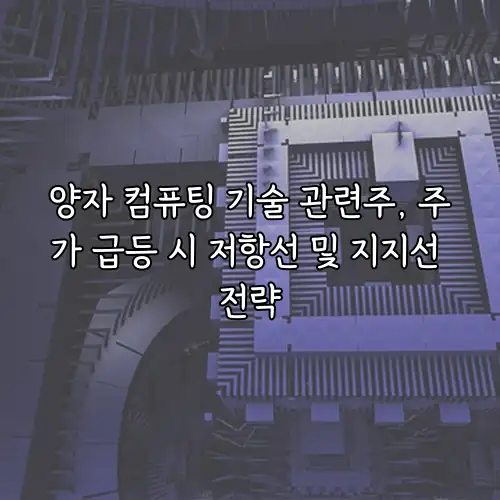 양자 컴퓨팅 기술 관련주, 주가 급등 시 저항선 및 지지선 전략