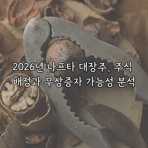 2026년 나프타 대장주, 주식 배정과 무상증자 가능성 분석