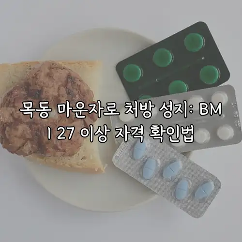 목동 마운자로 처방 성지: BMI 27 이상 자격 확인법
