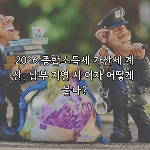 2026 종합소득세 가산세 계산, 납부 지연 시 이자 어떻게 붙나?