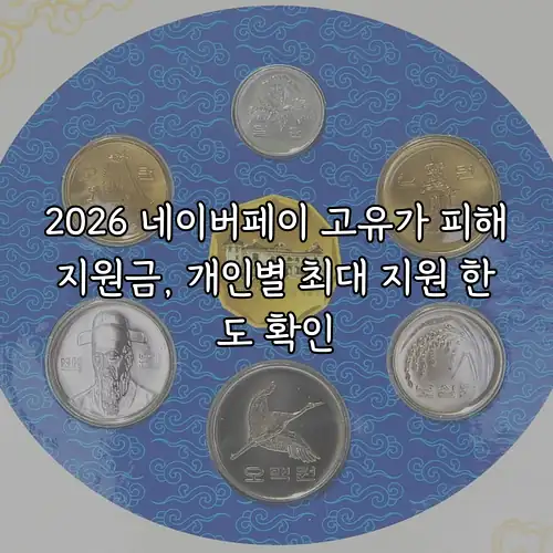 2026 네이버페이 고유가 피해지원금, 개인별 최대 지원 한도 확인