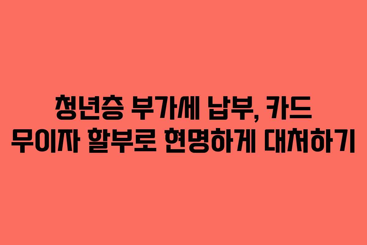 청년층-부가세-납부,-카드-무이자-할부로-현명하게-대처하기