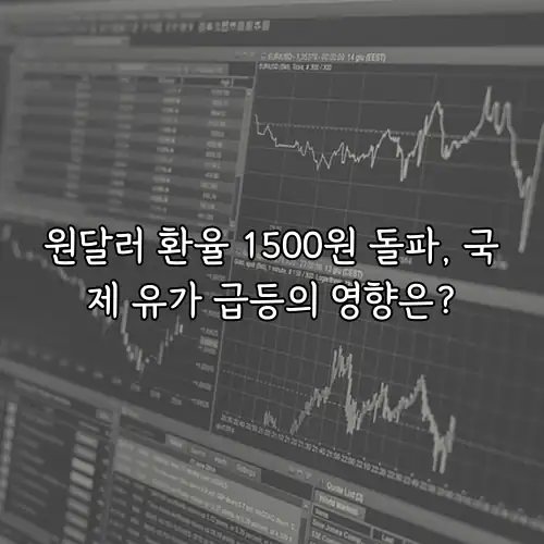 원달러 환율 1500원 돌파, 국제 유가 급등의 영향은?