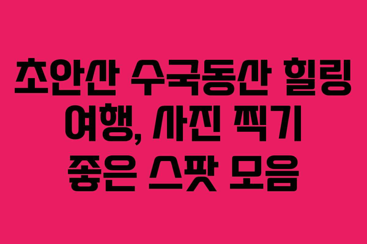초안산-수국동산-힐링-여행,-사진-찍기-좋은-스팟-모음